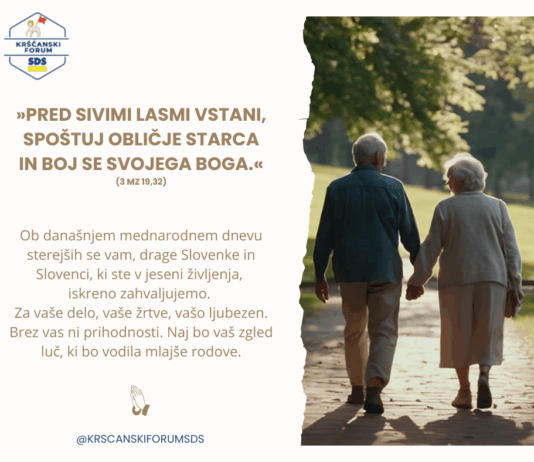 Spoštovanje do starejših je spoštovanje do samega sebe