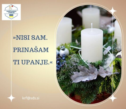 »NISI SAM. PRINAŠAM TI UPANJE.«