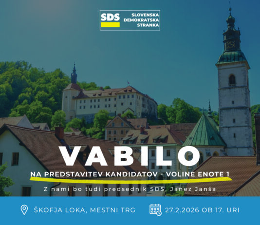SDS v Škofji Loki predstavila kandidate 1. volilne enote za prihajajoče volitve